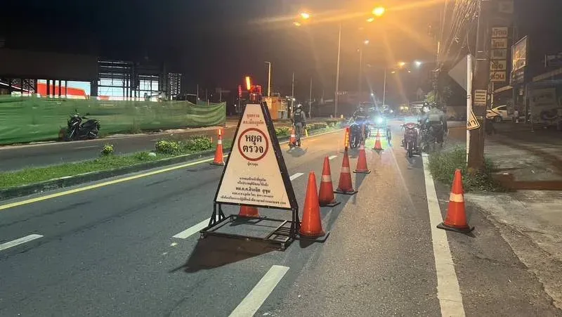 Two arrested after Phuket checkpoint finds homemade handgun
