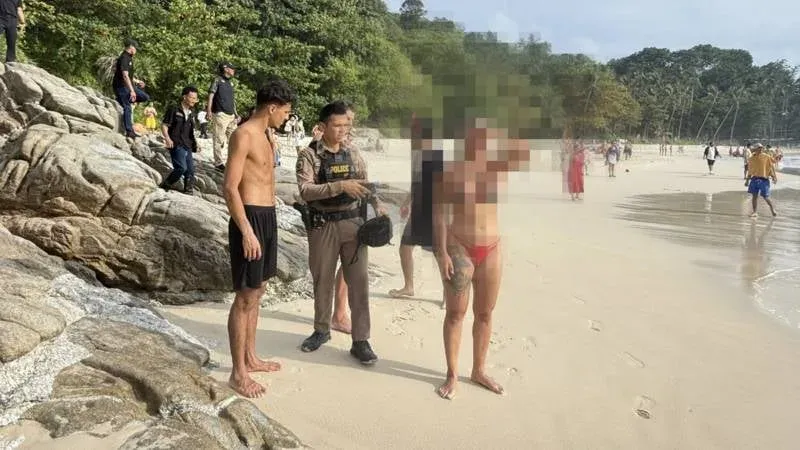 德国游客在普吉岛自由海滩被卷入海中后失踪