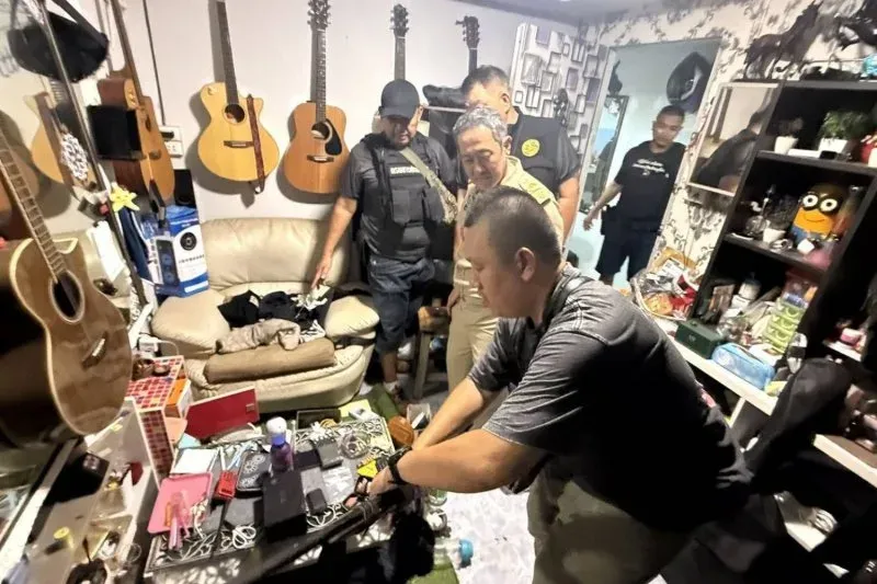 Phuket raid seizes crystal meth, shotgun and ammunition