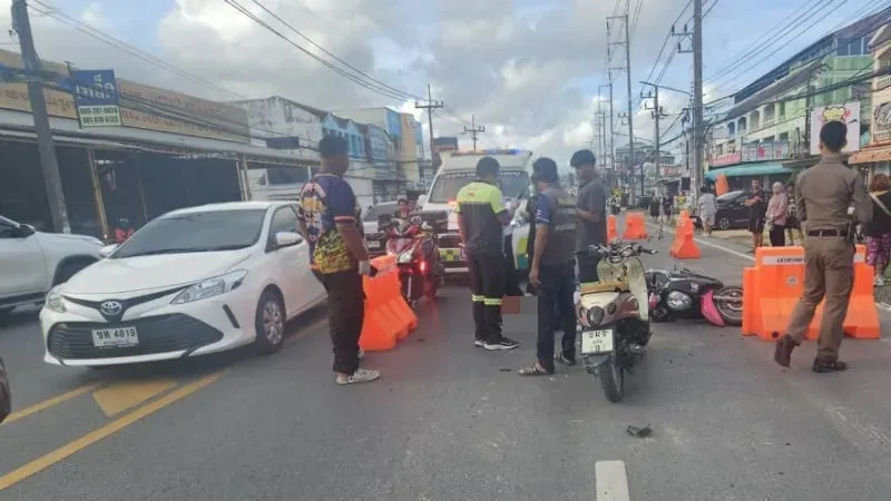 Eight-year-old girl killed in Chalong motorbike-truck collision