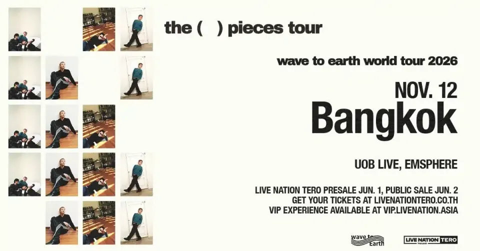 wave to earth, 11월 방콕서 ‘the pieces tour’ 공연